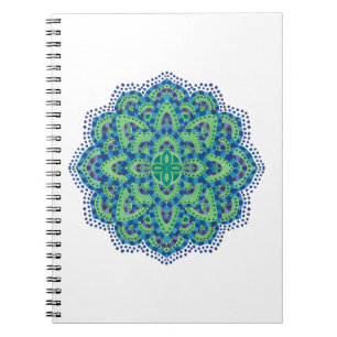 The Mandala-Cool Emerald Notebook