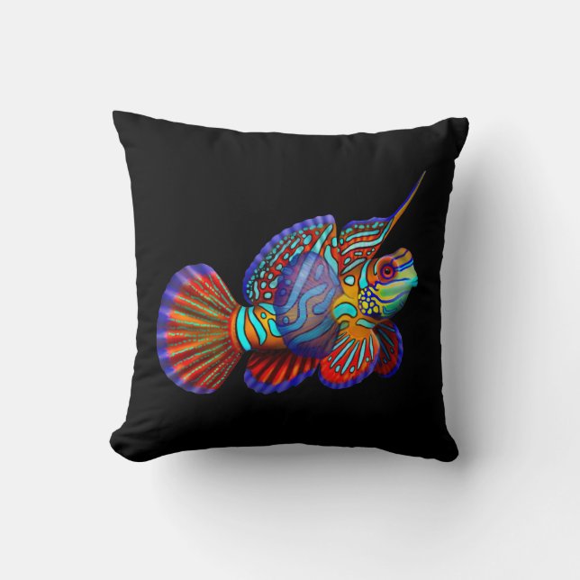 The Mandarin Goby Dragonet Fish Pillow (Front)