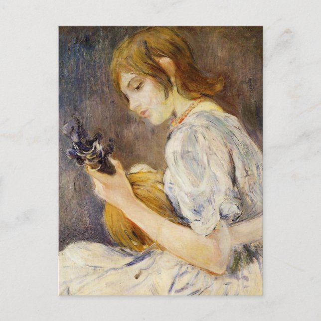 The Mandolin by Berthe Morisot Postcard (Front)