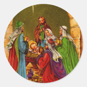 The Manger Classic Round Sticker
