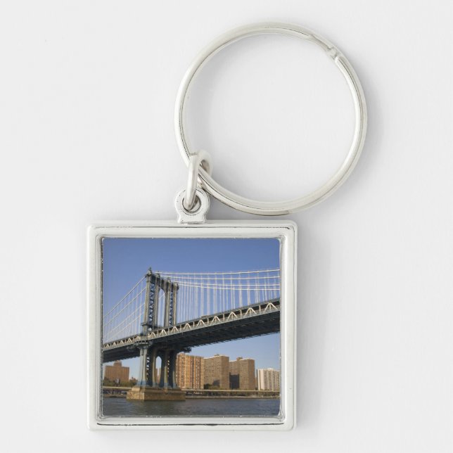 The Manhattan Bridge spanning the East River 2 Key Ring (Front)