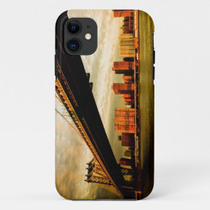 The Manhattan bridge view from Brooklyn side (NYC) iPhone 11 Case