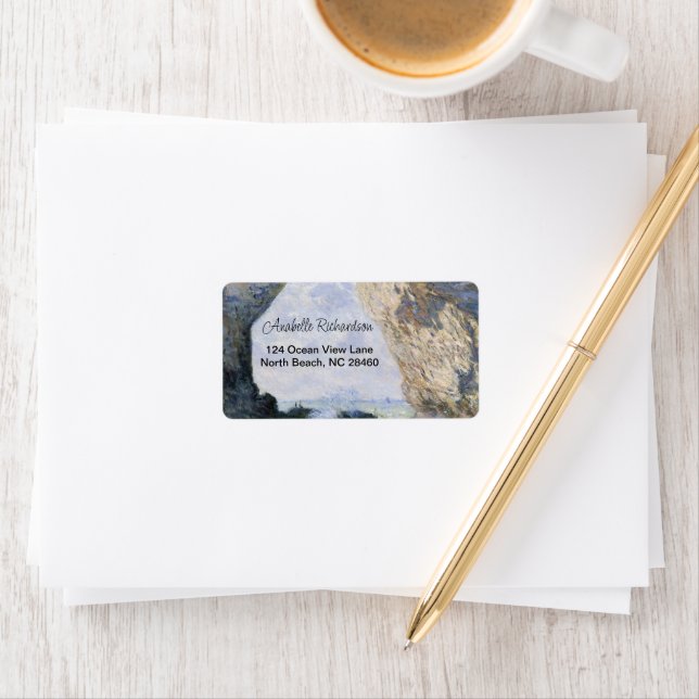 The Manneporte  by Claude Monet Label (Insitu)