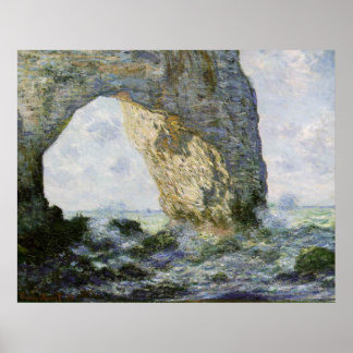 The Manneporte by Claude Monet Poster