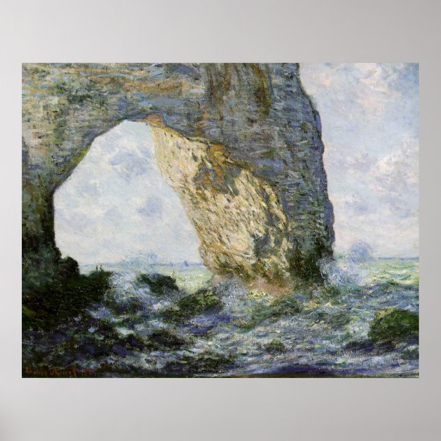 The Manneporte by Claude Monet Poster (Front)