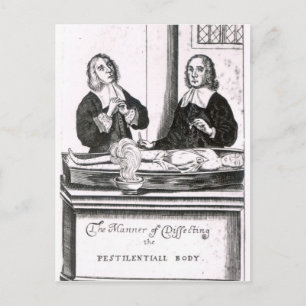 The Manner of Dissecting the Pestilential Body Postcard