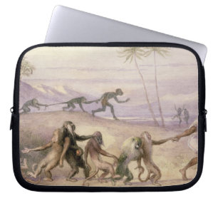 The Manners and Customs of Monkeys Laptop Sleeve