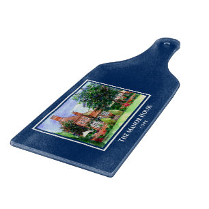 The Manor House York England Country Garden Cutting Board
