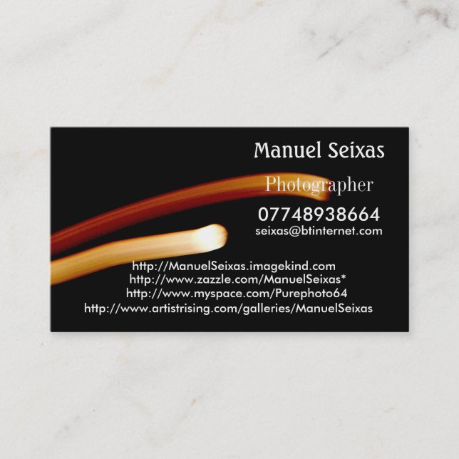 The Manuel Seixas Business Card (Front)