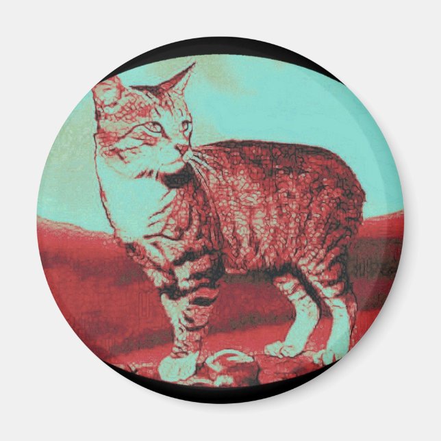 the Manx Cat Magnet (Front)