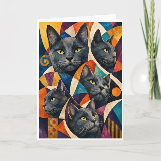 The Many Dimensions of a Cat Card (Front)