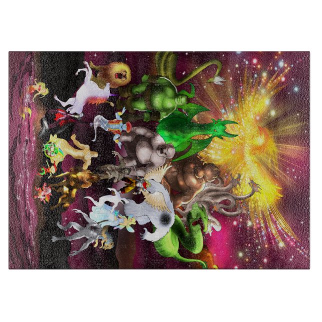 The Many Marvellous Creatures of P is for Phoenix  Cutting Board (Front)