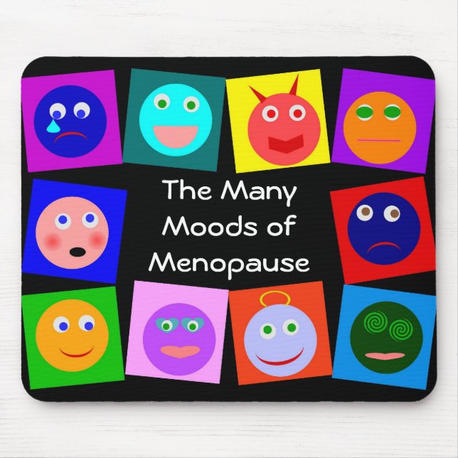 The Many Moods of Menopause Mouse Mat (Front)