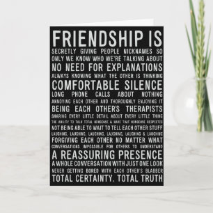 THE MANY REASONS **WE ARE BEST FRIENDS** BIRTHDAY CARD