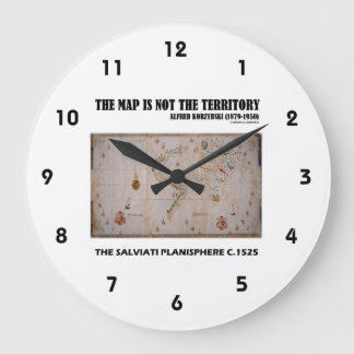 The Map Is Not The Territory Salviati Planisphere Large Clock