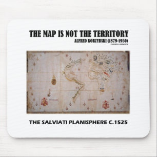 The Map Is Not The Territory Salviati Planisphere Mouse Mat