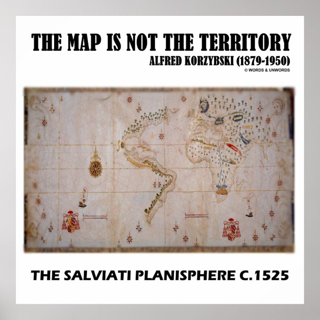 The Map Is Not The Territory Salviati Planisphere Poster (Front)