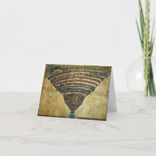 The Map of Hell, Abyss of Hell - Sandro Botticelli Thank You Card