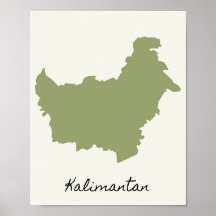 The Map of Kalimantan