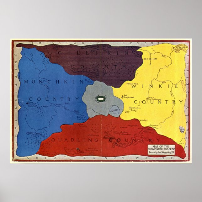 The Map of Oz Poster (Front)