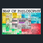 The Map of Philosophy Poster<br><div class="desc">A poster of the entire map of philosophy! A comprehensive map of all of the disciplines, areas and subdivisions of philosophy. Including logic, History of philosophy, philosophical traditions, value theory, epistemology, metaphysics, philosophy of religion, philosophy of science, philosophy of mind, philosophy of language, philosophy of action, ethics, aesthetics, social philosophy,...</div>