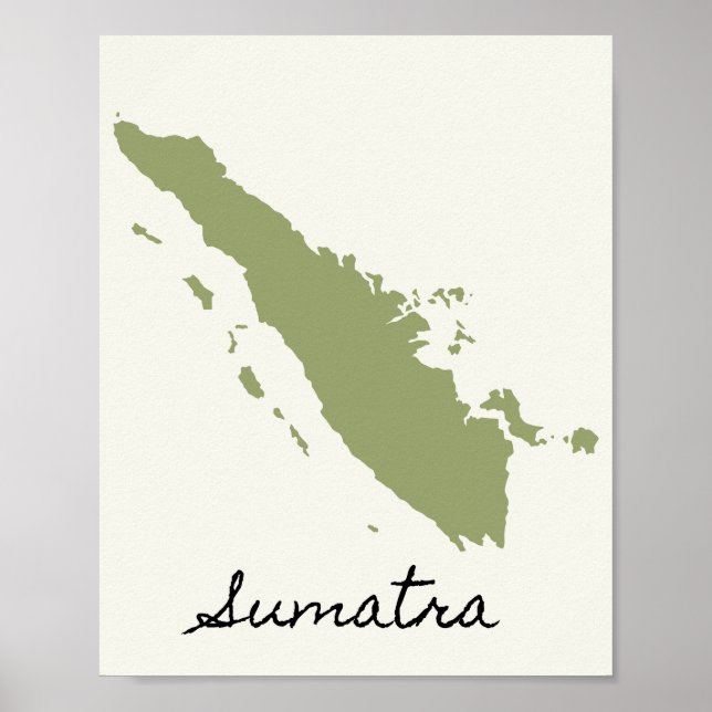 The Map of Sumatra Poster (Front)