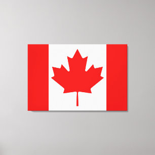 The Maple Leaf flag of Canada Canvas Print