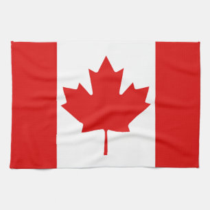 The Maple Leaf flag of Canada Tea Towel
