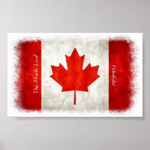 The Maple Leaf - l'Unifolié Canadian Flag Poster