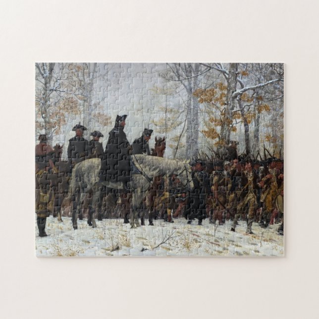 The March to Valley Forge by William B. T. Trego Jigsaw Puzzle (Horizontal)