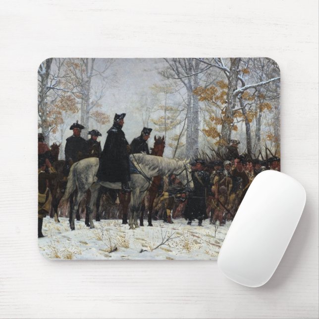 The March to Valley Forge by William B. T. Trego Mouse Mat (With Mouse)
