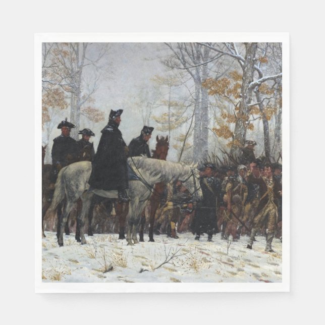 The March to Valley Forge by William B. T. Trego Napkin (Front)