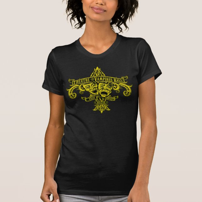 The Mardi Gras Yellow Theatre Tee (Front)