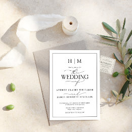 The Maren Suite | Calligraphy Monogram Wedding
