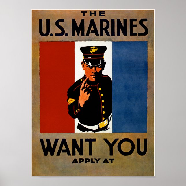 The Marines Want You! Poster (Front)