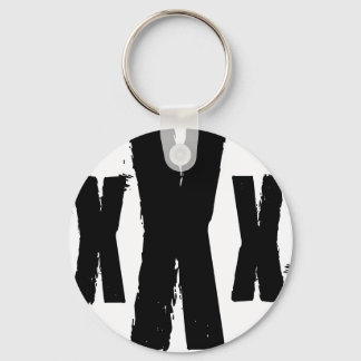 the mark of straight edge key ring