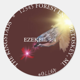 THE MARK SCRIPTURE CLASSIC ROUND STICKER