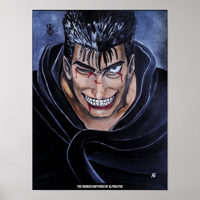 The Marked Sufferer Painting by Alfred Fox Poster (Front)