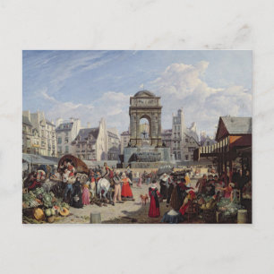 The Market and Fountain of the Innocents Postcard
