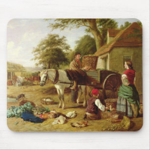 The Market Cart, 1864 (oil on canvas) Mouse Mat