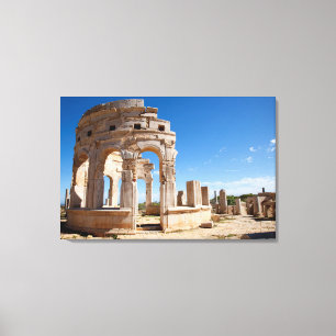 The Market, Leptis Magna, Al Khums District Canvas Print