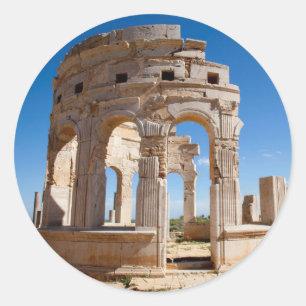 The Market, Leptis Magna, Al Khums District Classic Round Sticker