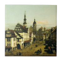 The Marketplace at Pirna by Bernardo Bellotto