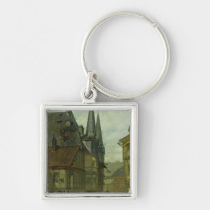 The Marketplace in Wernigerode, 1861 Key Ring