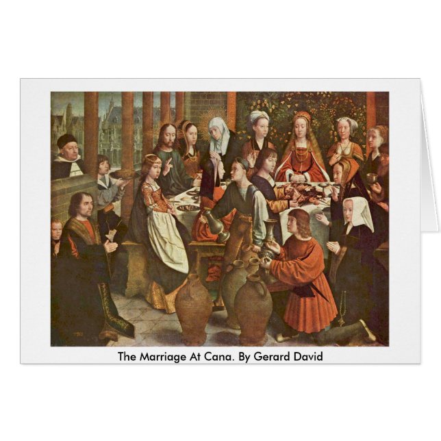 The Marriage At Cana. By Gerard David (Front Horizontal)
