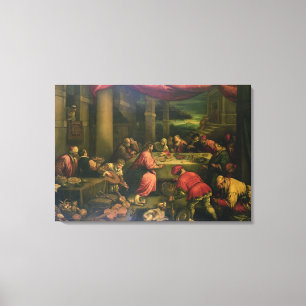 The Marriage at Cana (oil on canvas) Canvas Print