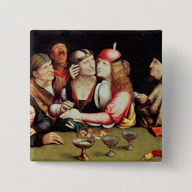 The Marriage Contract 2 15 Cm Square Badge (Front)