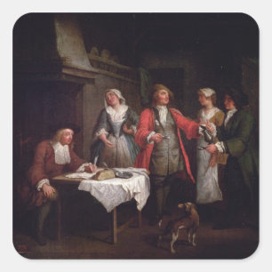 The Marriage Contract Square Sticker