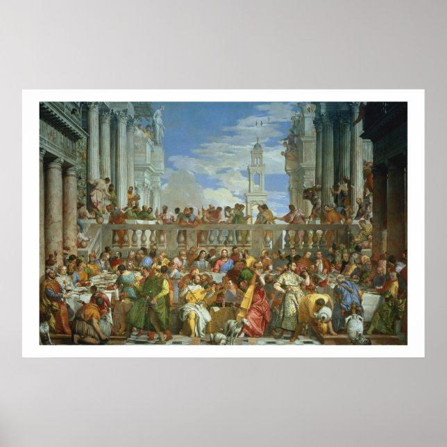 The Marriage Feast at Cana, c.1562 (oil on canvas) Poster (Front)