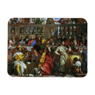 The Marriage Feast at Cana, detail of musicians an Magnet